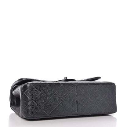 Chanel Pearly Caviar Quilted Jumbo Double Flap Black 4 of 11