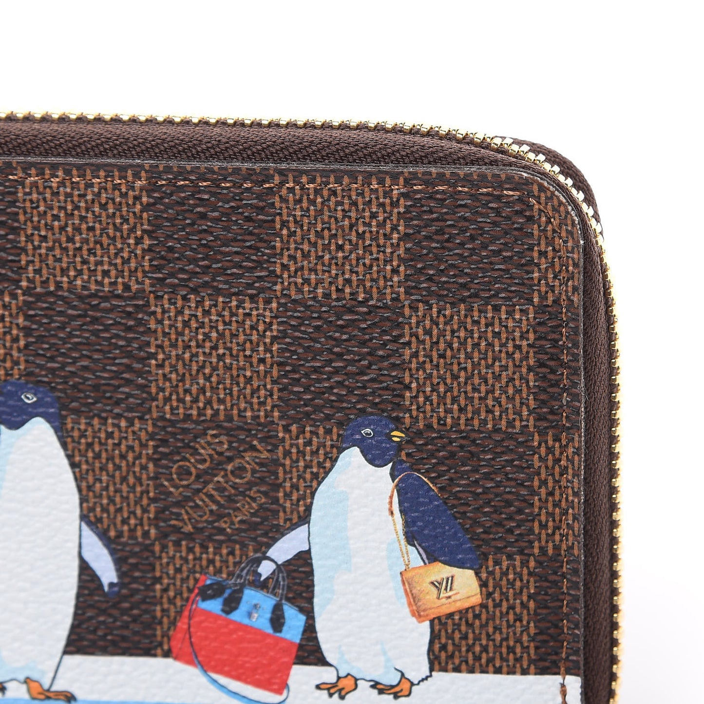 Damier Ebene 2017 Christmas Animation Clemence Wallet
