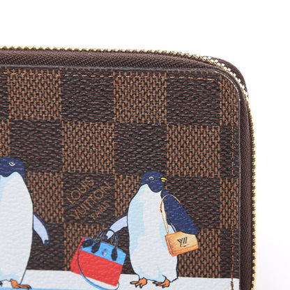Louis Vuitton Damier Ebene 2017 Christmas Animation Clemence Wallet 11 of 11
