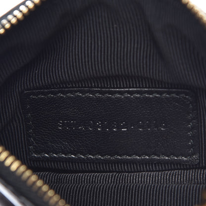 Saint Laurent Calfskin Matelasse Monogram Key Pouch Black 7 of 8