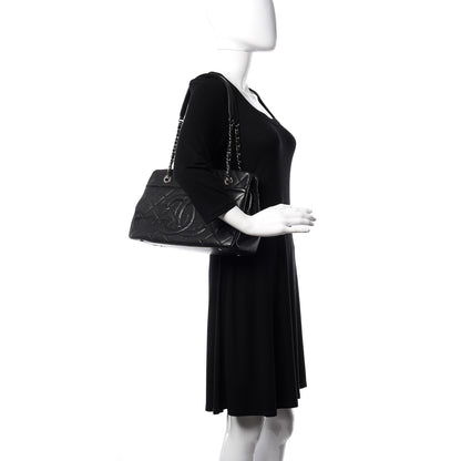 Chanel Caviar Quilted CC Timeless Soft Tote Black 2 of 10