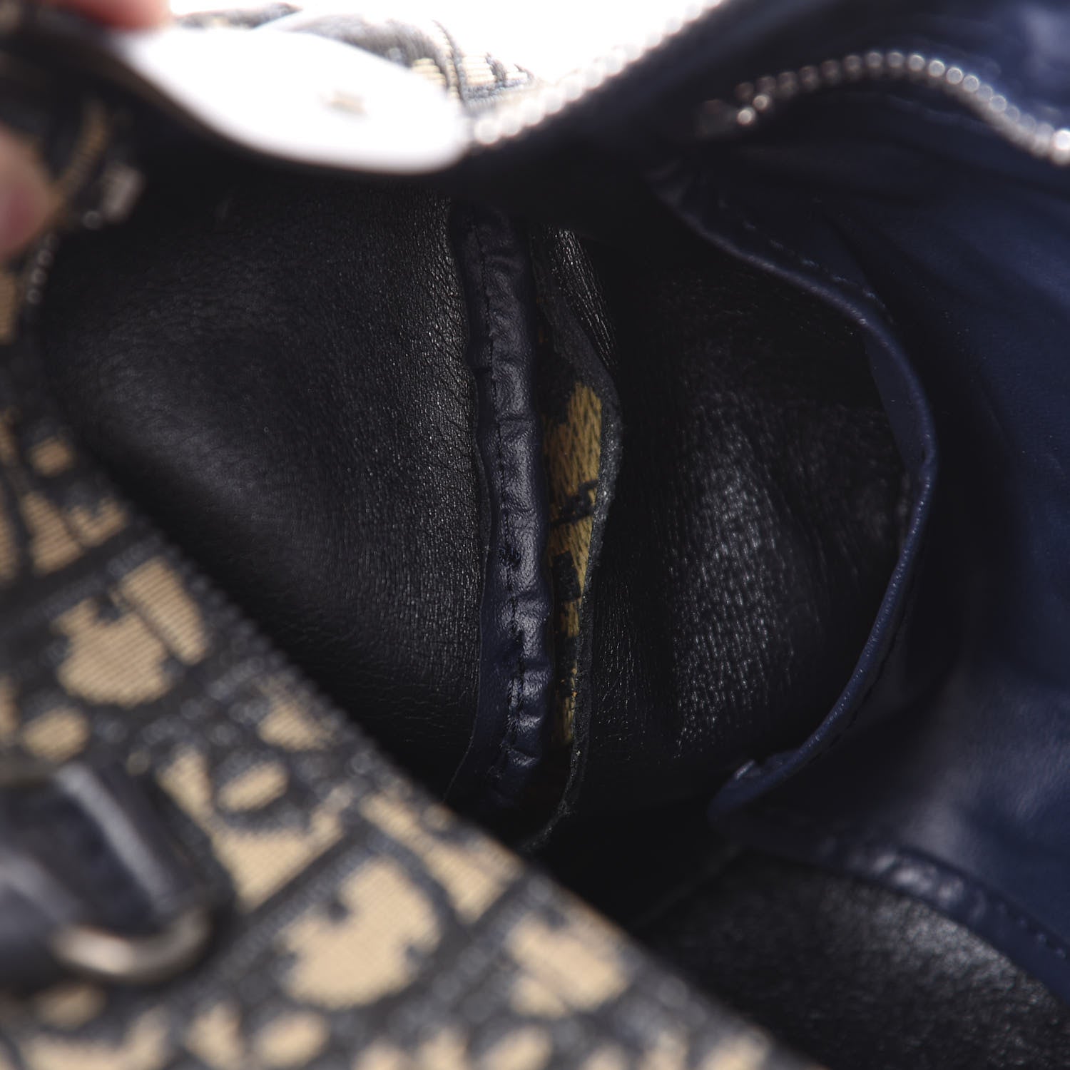 Christian Dior Monogram Boston Navy Blue 9 of 13