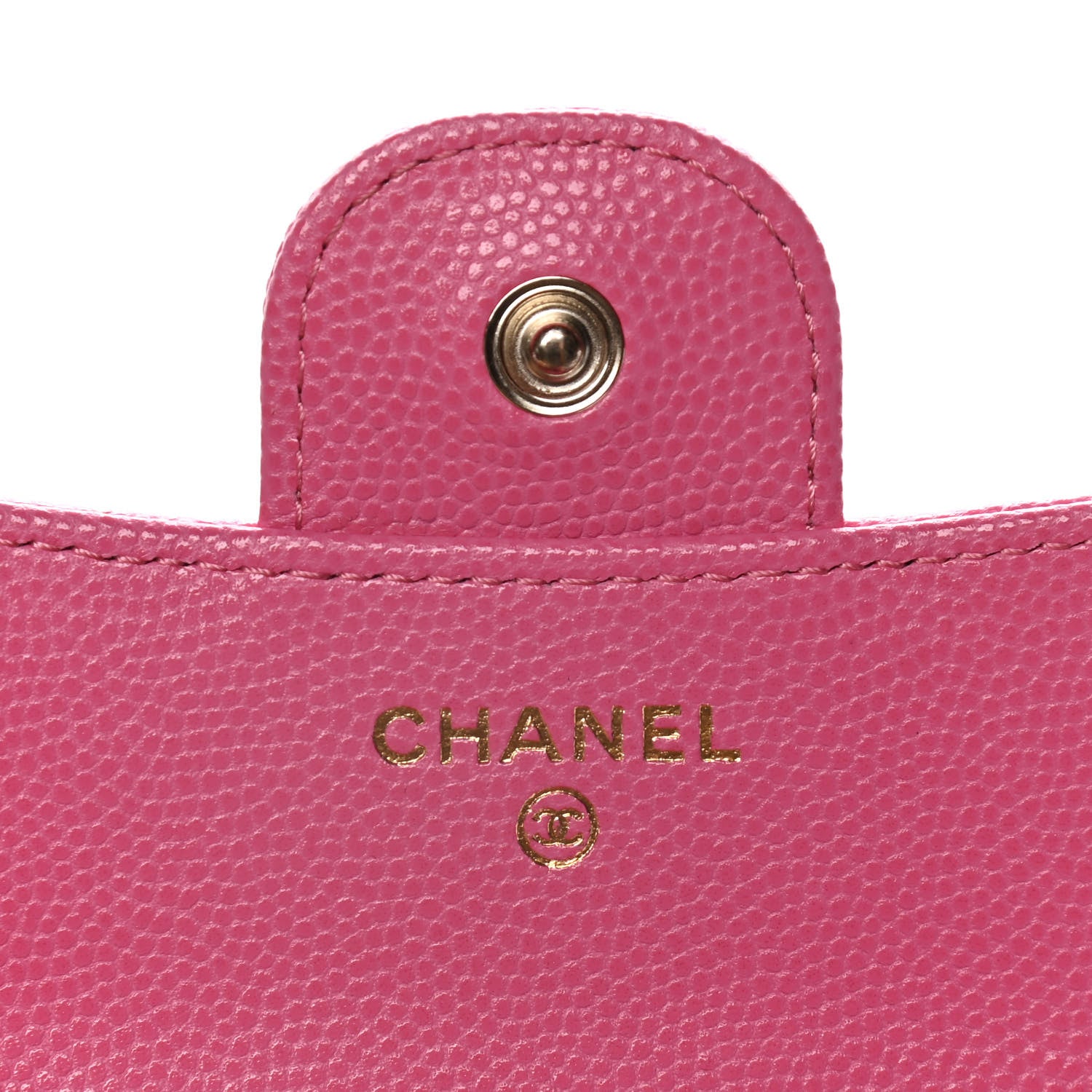 Chanel Caviar Quilted Compact Flap Wallet Pink 7 of 9