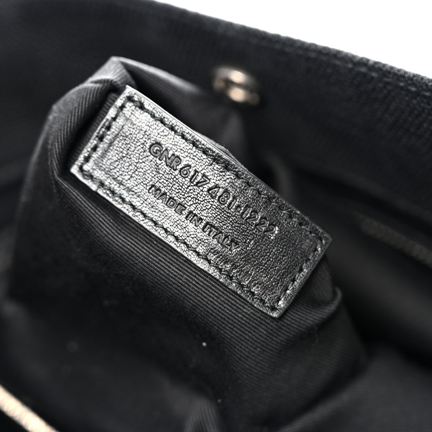 Saint Laurent Raffia Linen Calfskin Small Rive Gauche Tote Black 7 of 14