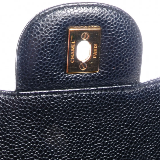 Chanel Caviar Jumbo Single Flap Black 6 of 8