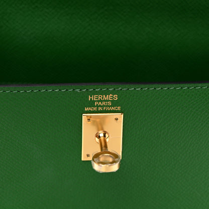 Hermes Epsom Kelly Sellier 25 Vert Bengale 6 of 11