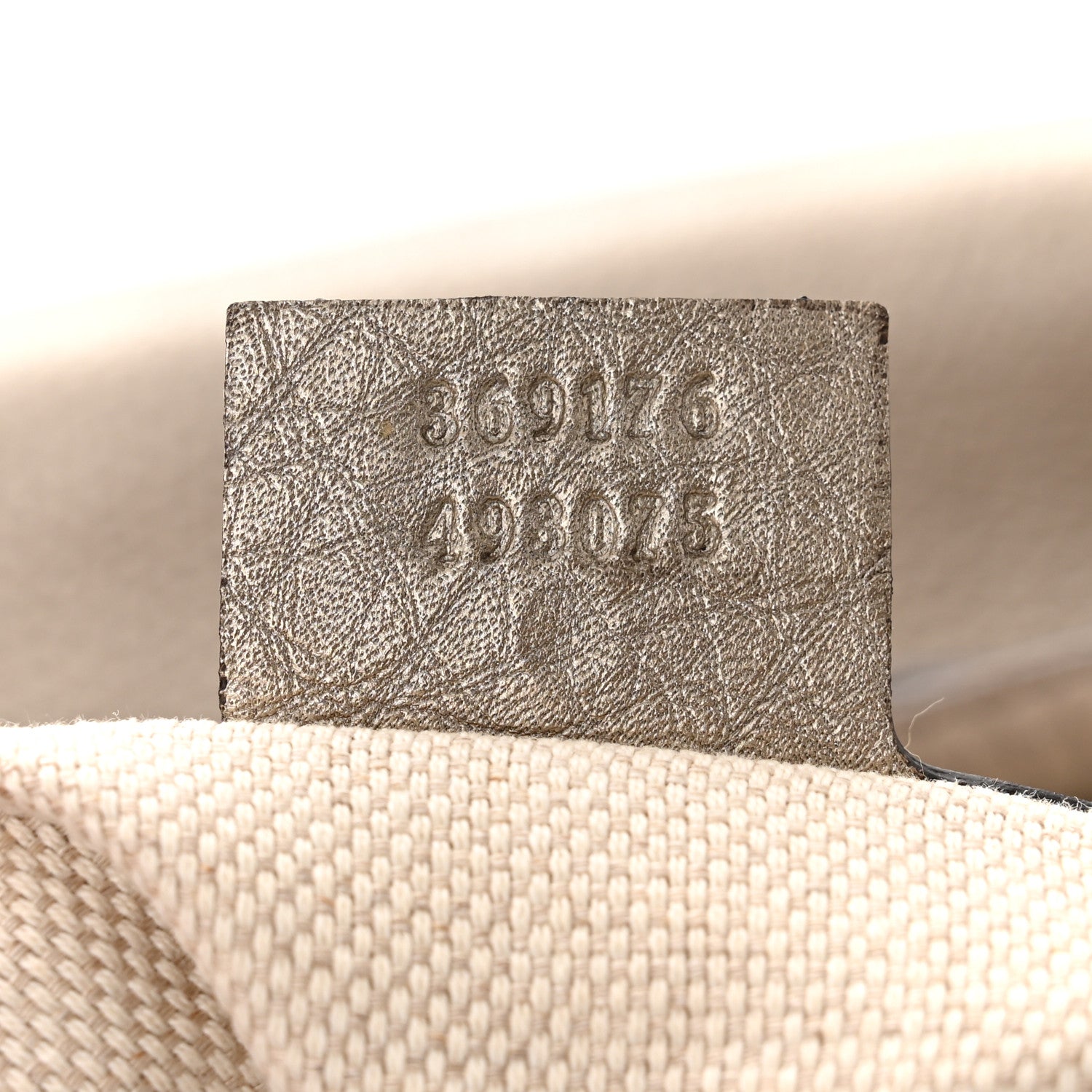 Gucci Metallic Pebbled Calfskin Small Soho Top Handle Bag Golden Beige 8 of 9