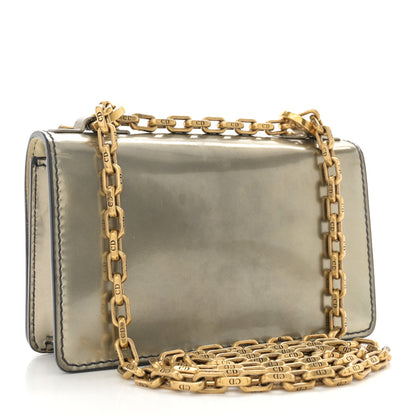 Christian Dior Metallic Calfskin J'Adior Mini Chain Flap Bag Silver 3 of 12