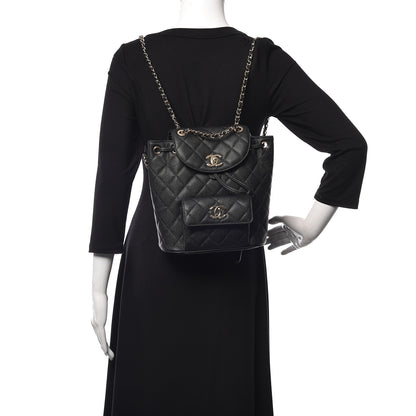 Chanel Caviar Quilted Backpack Bag Black 2 of 11