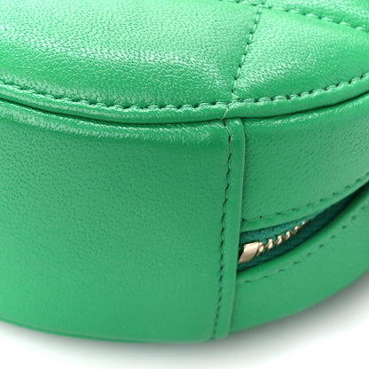 Chanel Goatskin Quilted Chanel 19 Round Clutch With Chain Green 10 of 10