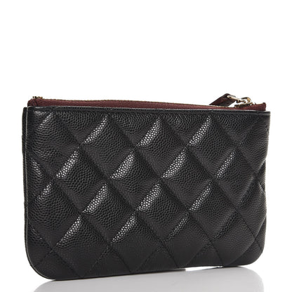 Chanel Caviar Quilted Small Cosmetic Case Black 4 of 8
