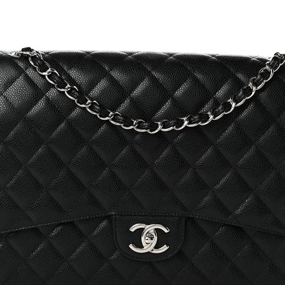 Chanel Caviar Quilted Maxi Double Flap Black 8 of 12