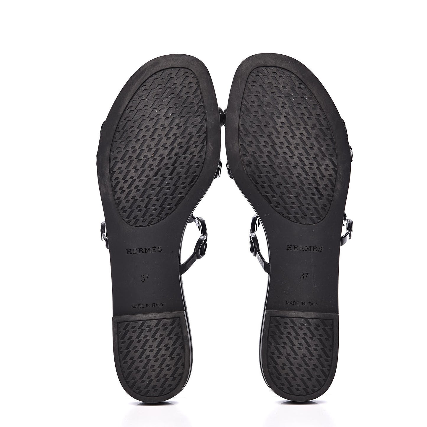 Rubber Chaine d'Ancre Rivage Sandals 37 Black