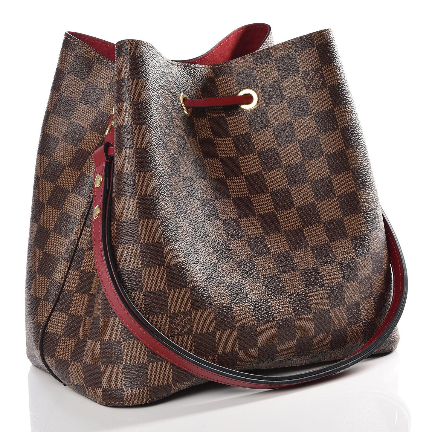Damier Ebene Neonoe MM Cherry Berry