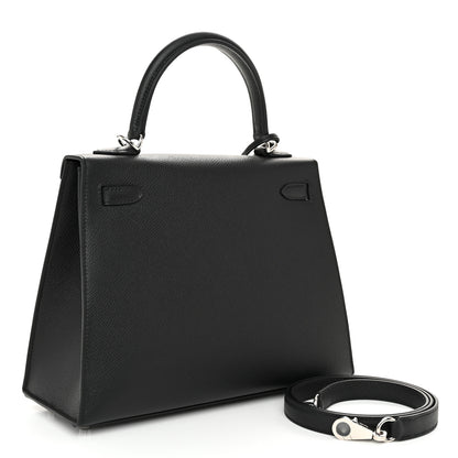 Hermes Epsom Kelly Sellier 25 Black 3 of 13