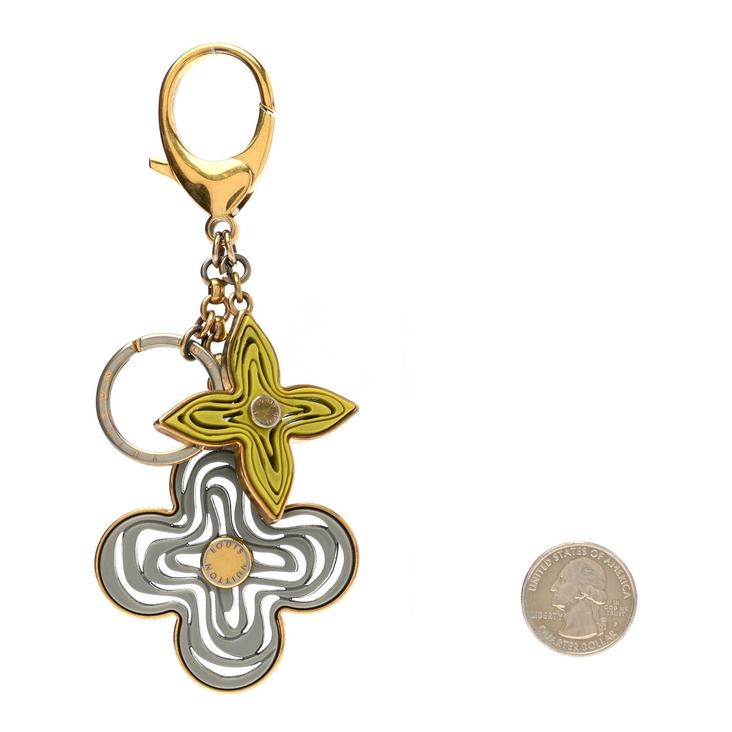 Louis Vuitton Resin Naif Bag Charm Gris 2 of 4