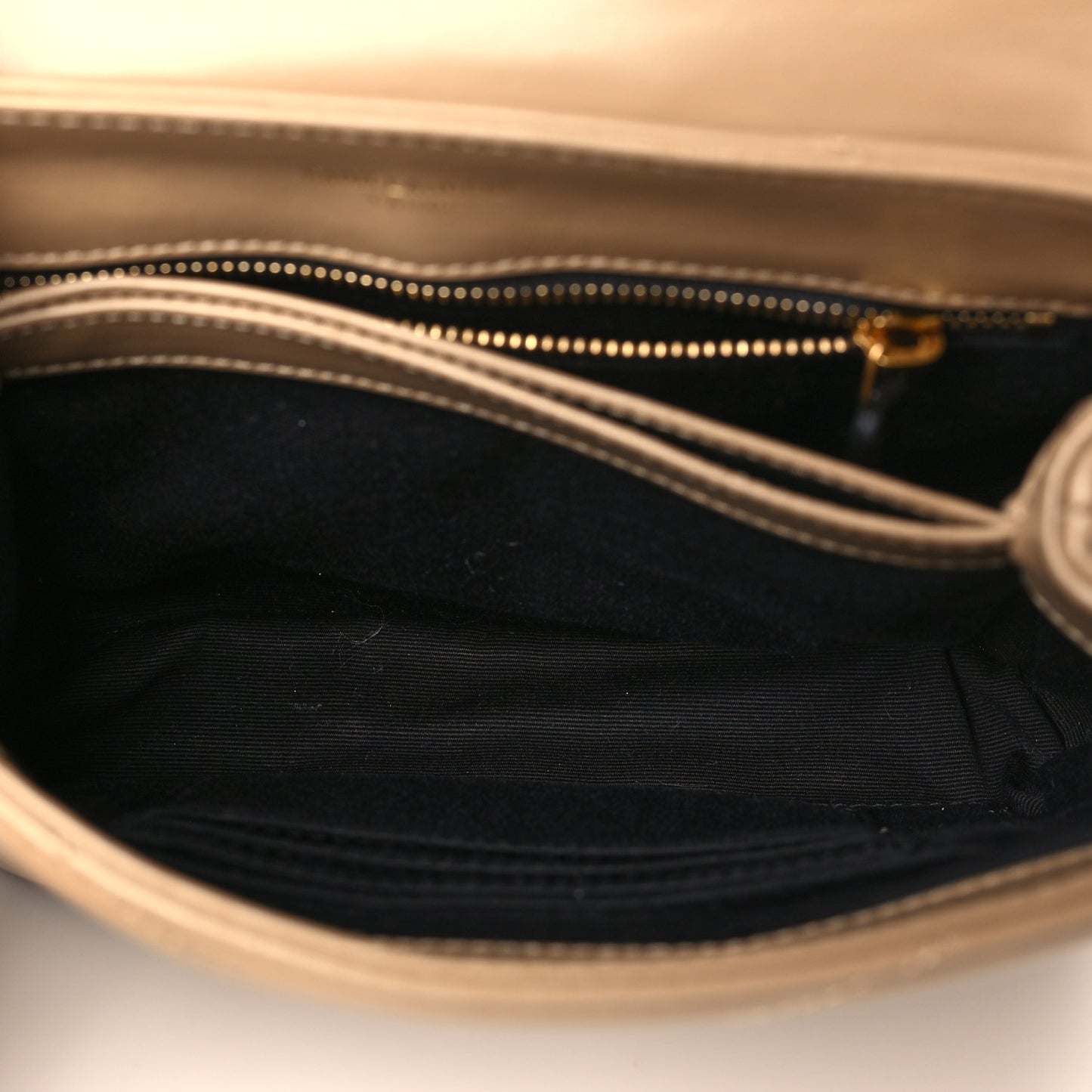 Calfskin Y Quilted Monogram Toy Loulou Crossbody Bag Latte