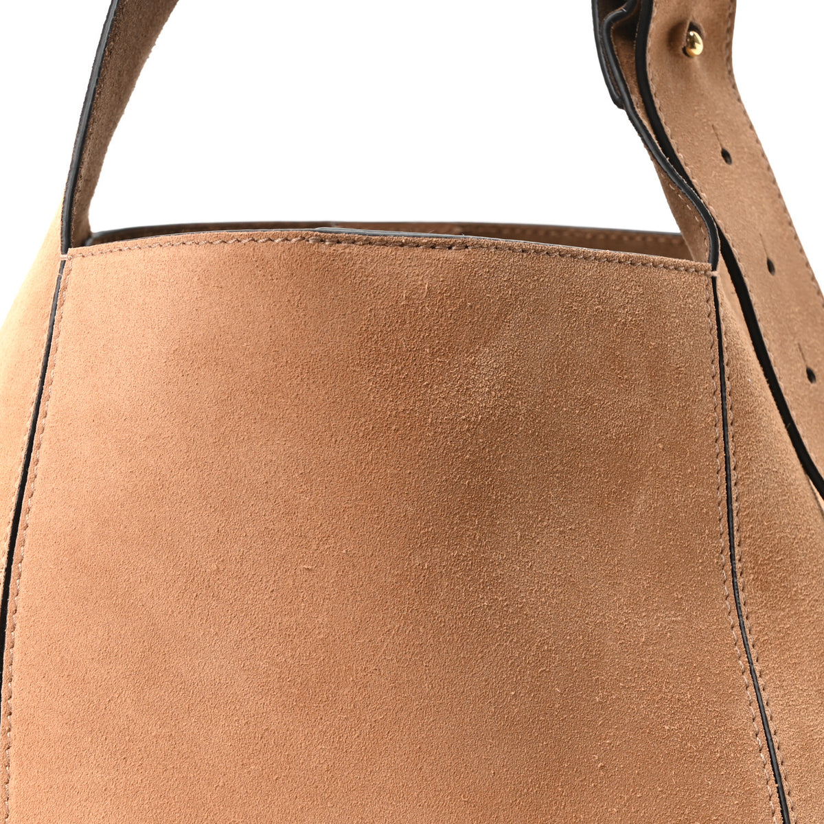 Suede Calfskin Medium Diamond Hobo Toffee