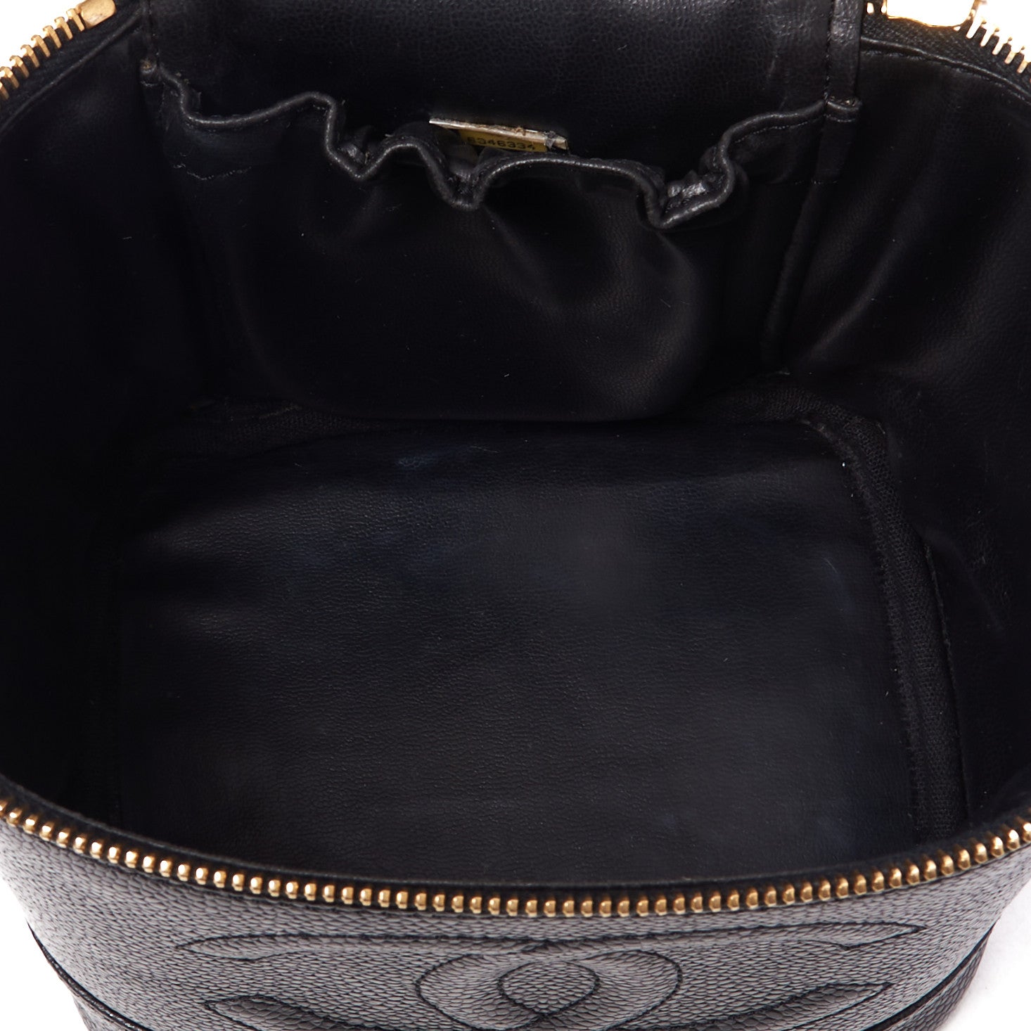 Chanel Caviar Cosmetic Vanity Bag Black 8 of 10
