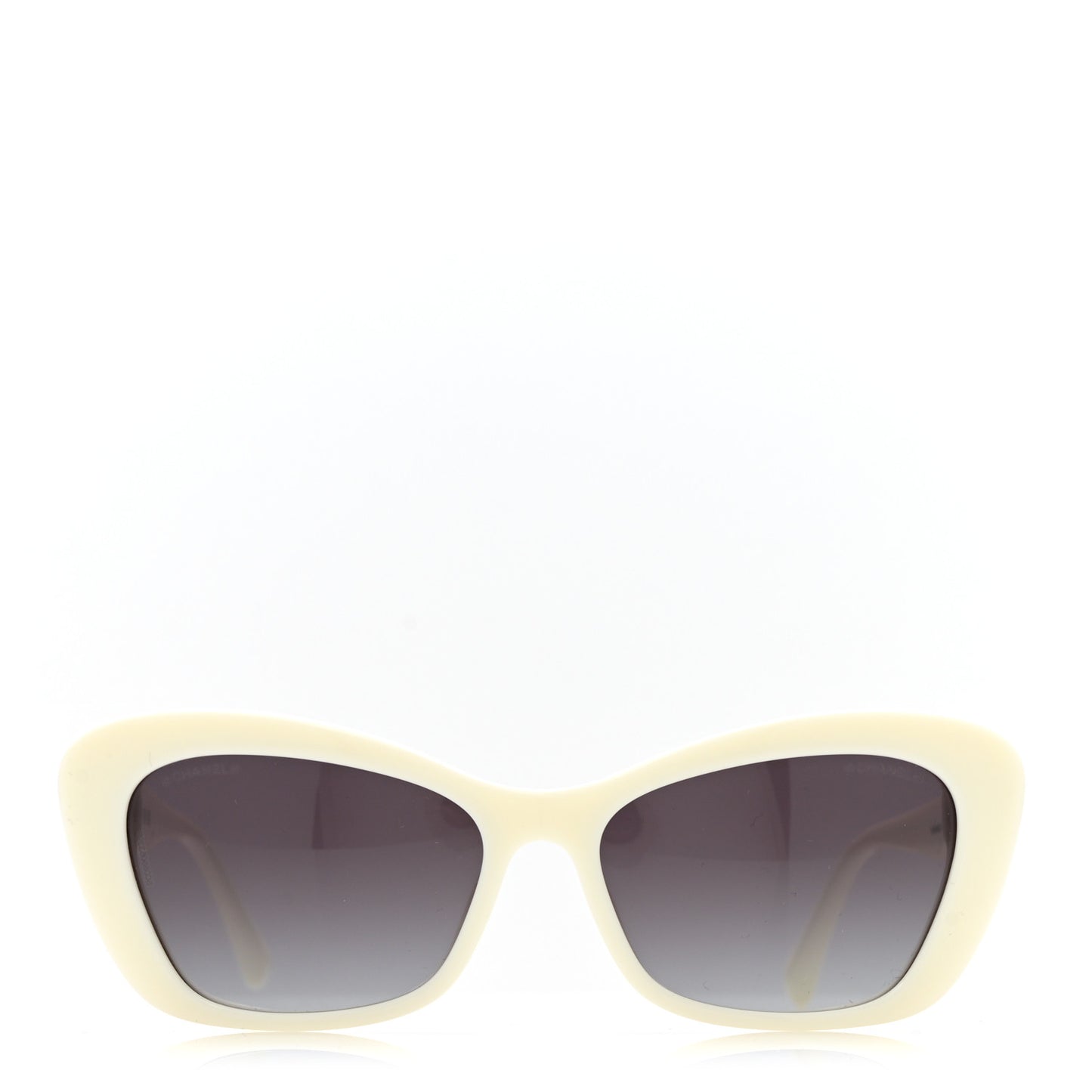 Acetate Pearl Cat Eye CC Sunglasses 5481-H-A White