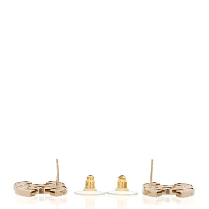 Chanel Large Strass Crystal CC Earrings Gold 4 of 5