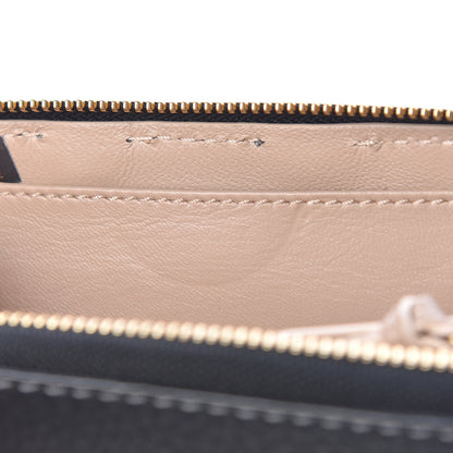 Chloe Grained Calfskin Marcie Long Zip Around Wallet Black 10 of 10