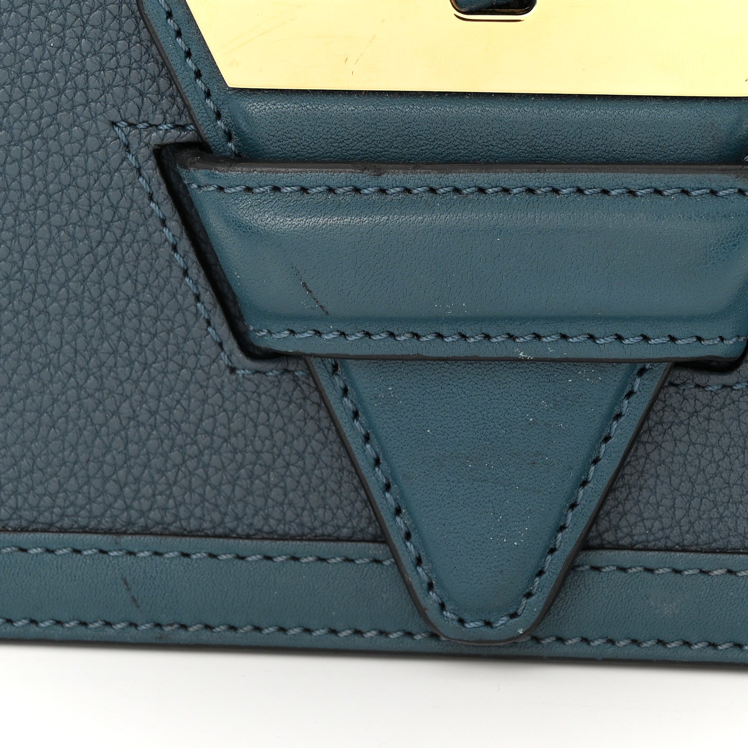 Loewe Grained Calfskin Medium Barcelona Shoulder Bag Indigo 10 of 10