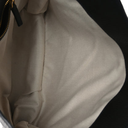 Tom Ford Pebbled Calfskin Small Alix Padlock Zip Hobo Bag Black 6 of 9