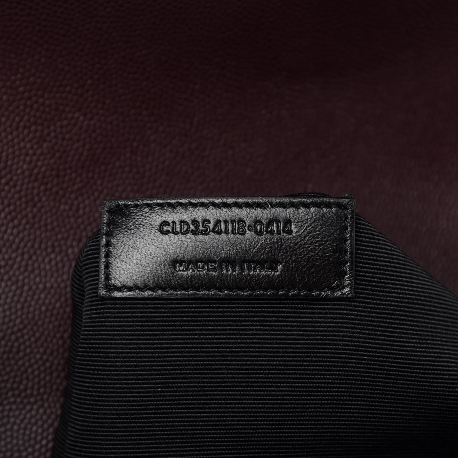 Saint Laurent Grain De Poudre Matelasse Chevron Large Monogram Satchel Rouge Legion 7 of 11