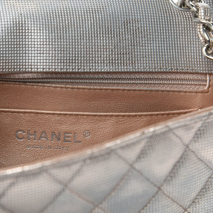 Chanel Metallic Calfskin Quilted Pixel Effect Mini Rectangular Flap Pinky Gold 8 of 9