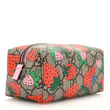 Gucci GG Supreme Monogram Strawberry Cosmetic Case 3 of 8