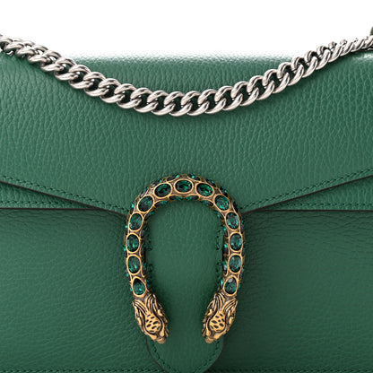 Gucci Pebbled Calfskin Small Dionysus Shoulder Bag Emerald 8 of 11