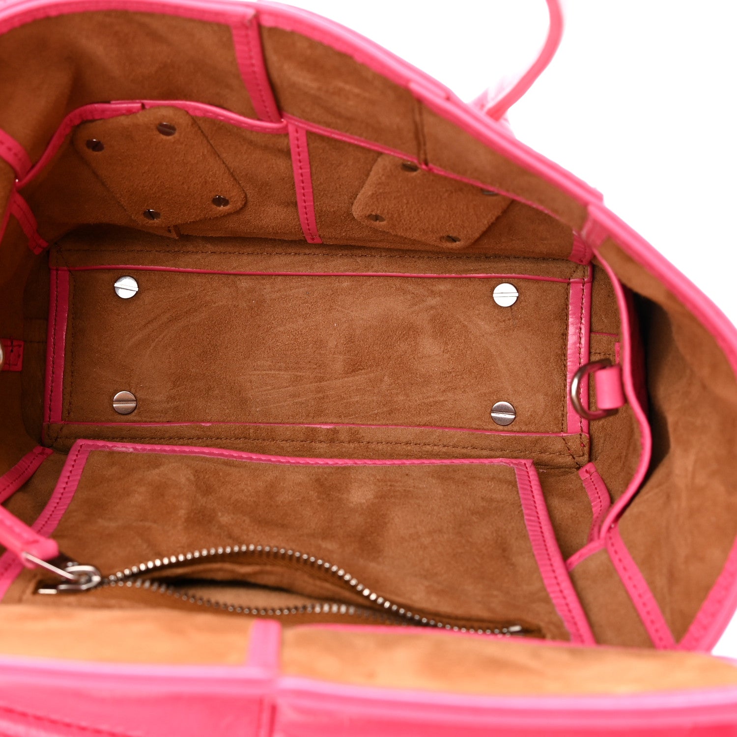 Bottega Veneta Paper Calfskin Maxi Intrecciato Mini Arco Pink 5 of 13
