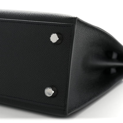 Hermes Epsom Kelly Sellier 25 Black 9 of 10