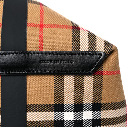 Burberry Vintage Check Medium The Giant Reversible Tote Antique Yellow Bright Red 11 of 21