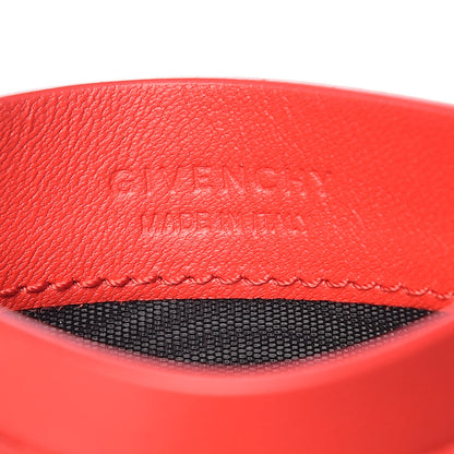 Givenchy Lambskin Logo Emblem Card Holder Red 6 of 8
