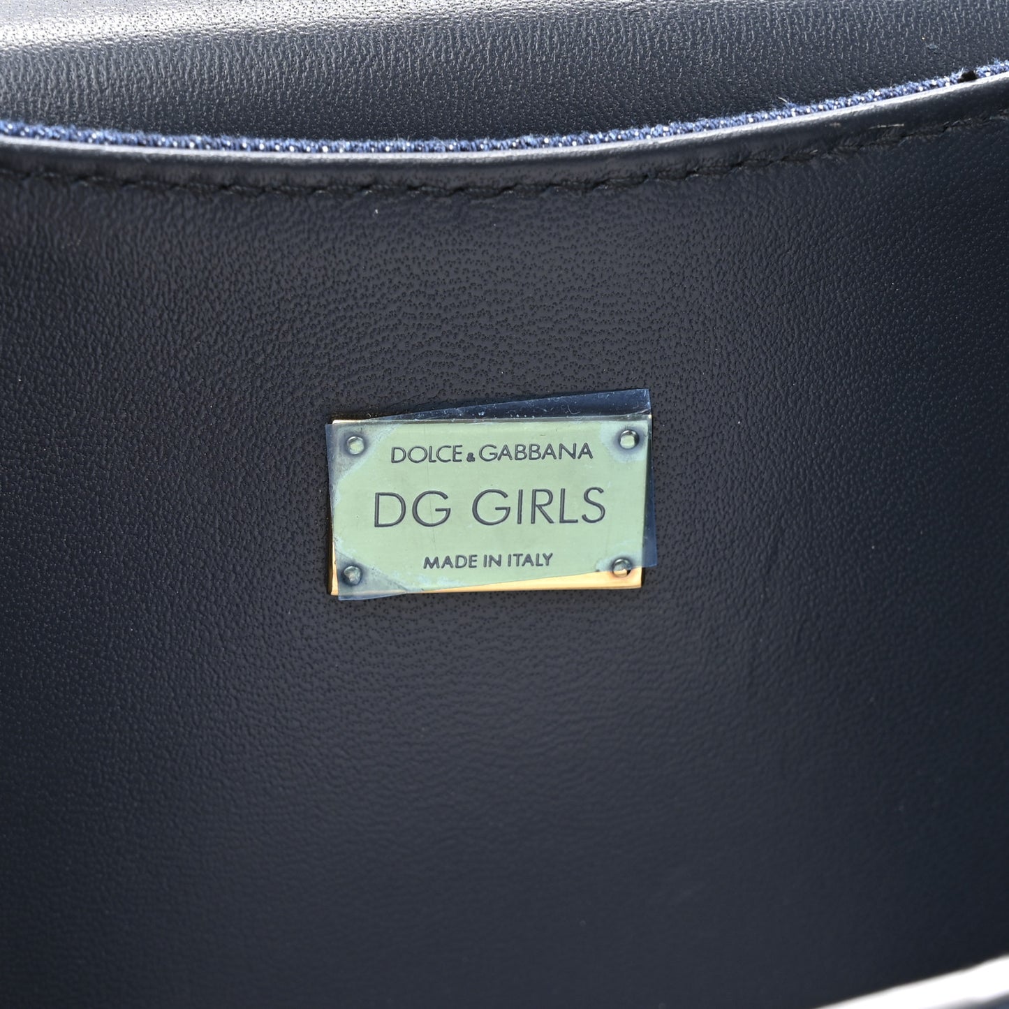 Denim DG Girls Shoulder Bag Blue