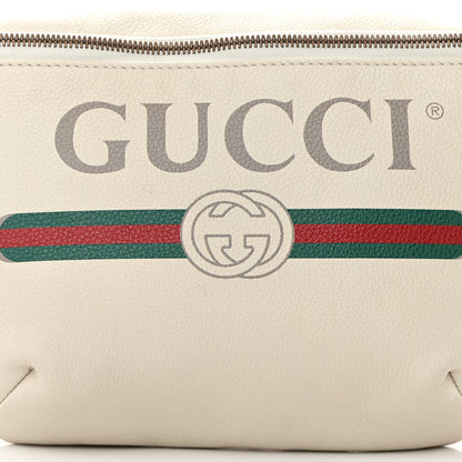 Gucci Grained Calfskin Logo Belt Bag White 8 of 12