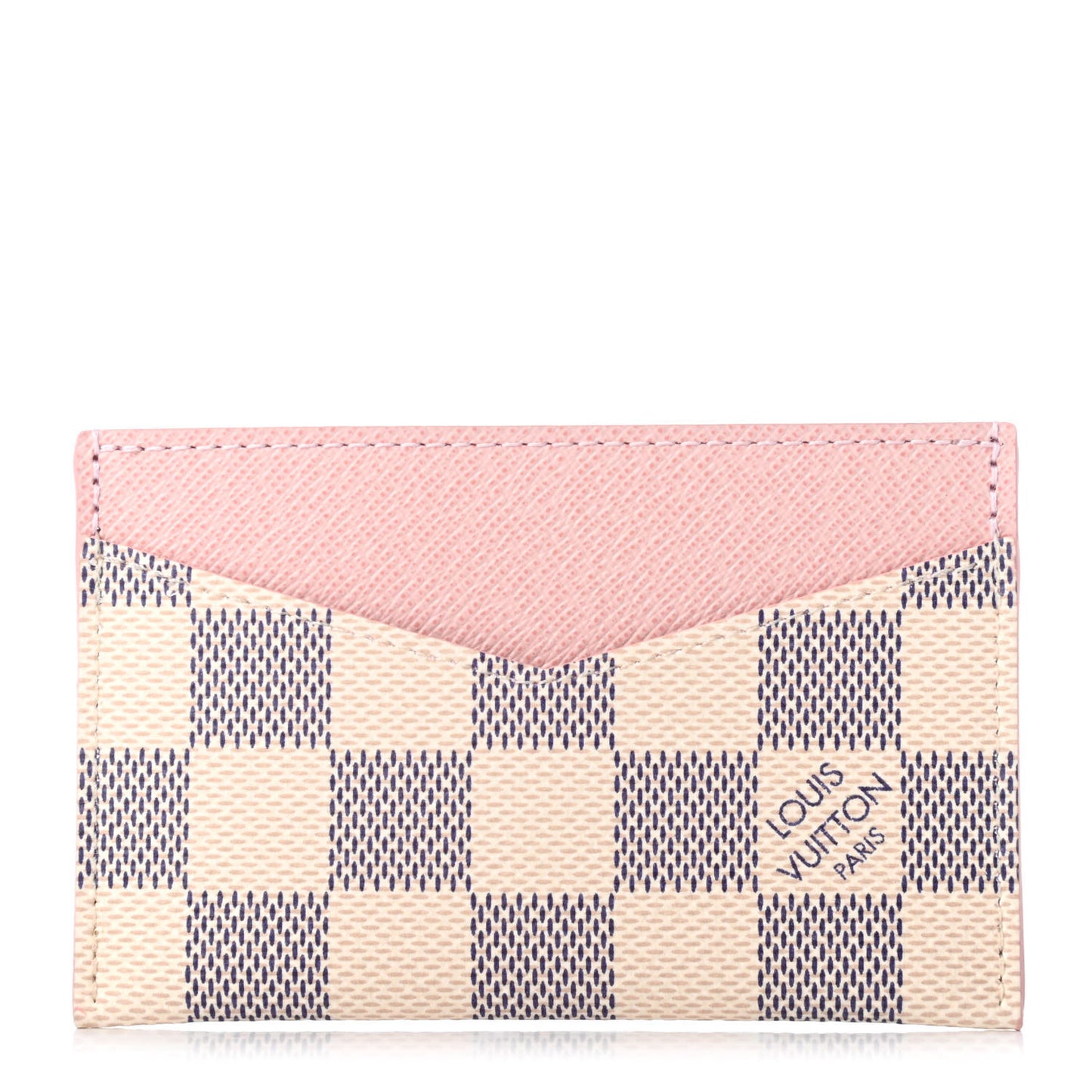 Damier Azur Daily Card Holder Rose Ballerine