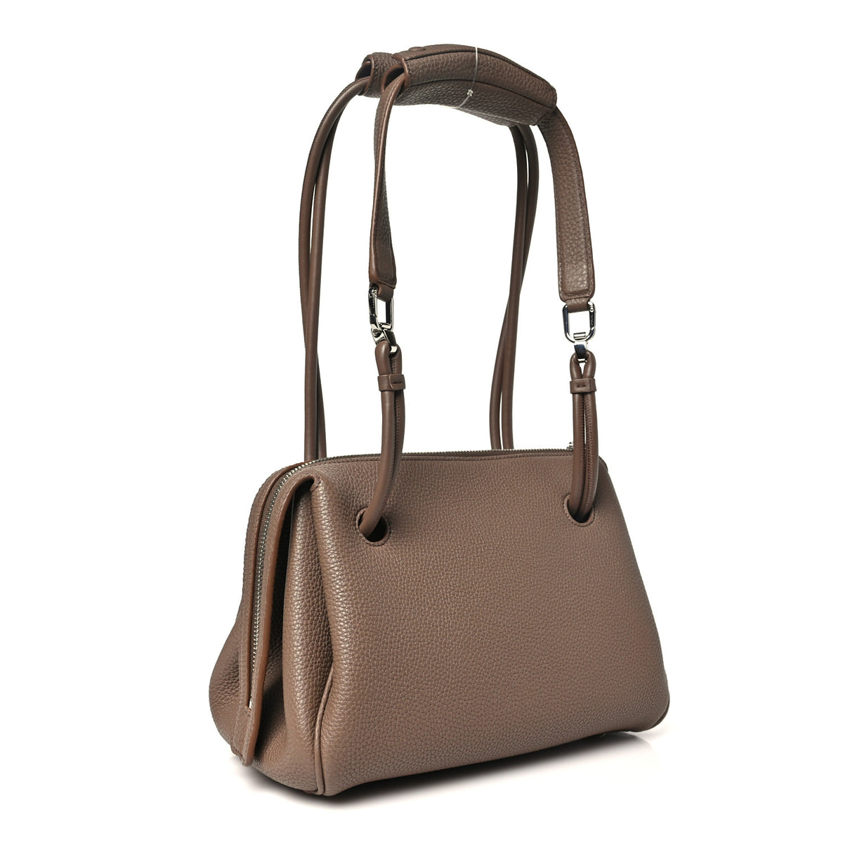 Loewe Grained Calfskin Small Madrid Bag  Taupe 3 of 9
