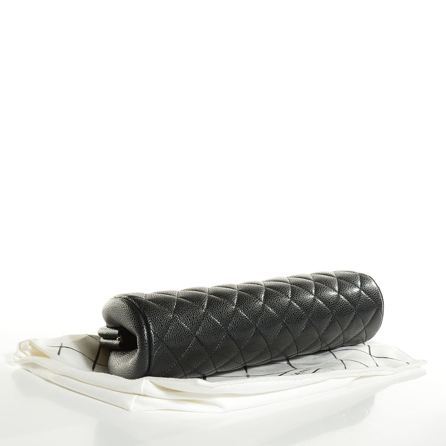 Caviar Quilted Timeless Clutch Black