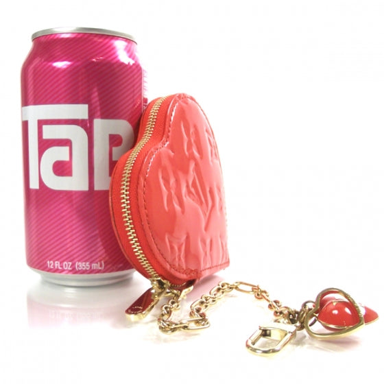 Vernis Heart Coin Purse Orange Sunset