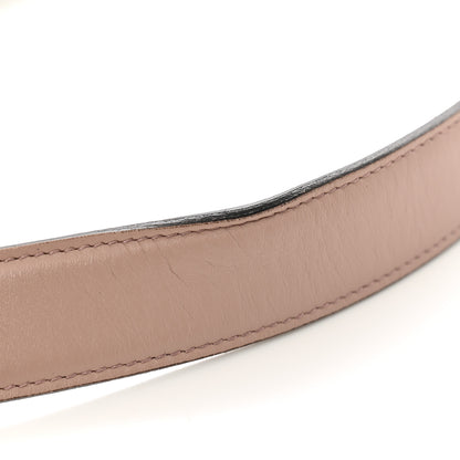 Gucci GG Supreme Monogram Selleria Calfskin Interlocking G 40mm Belt 85 34 Beige Ebony Cocoa 8 of 9