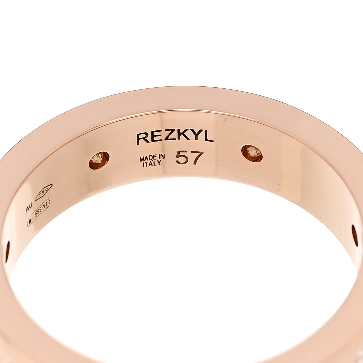 Bulgari 18K Rose Gold 7 Diamond B.Zero1 Essential Band Ring 57 8 4 of 6