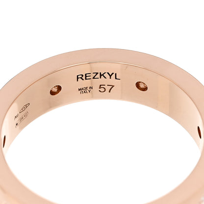 Bulgari 18K Rose Gold 7 Diamond B.Zero1 Essential Band Ring 57 8 4 of 6