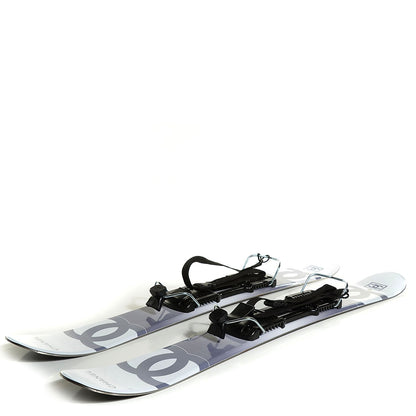 Chanel Snow Skis With Case White Grey 2 of 8