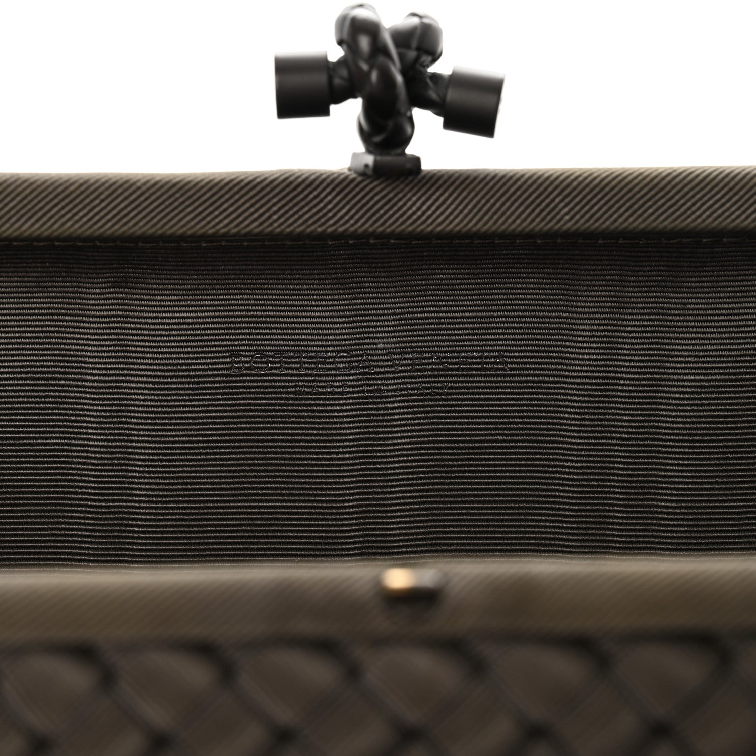 Bottega Veneta Satin Intreccio Impero Stretch Knot Clutch Taupe 6 of 9