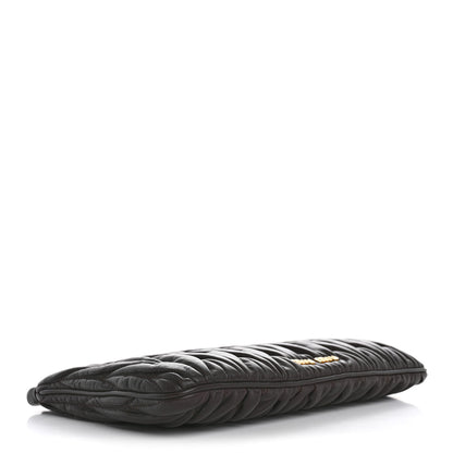 Miu Miu Nappa Matelasse Clutch Dark Brown 4 of 8