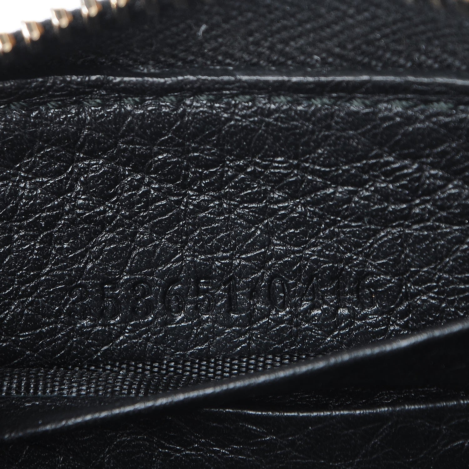 Gucci Calfskin Web Rania Zip Around Wallet Black 7 of 7