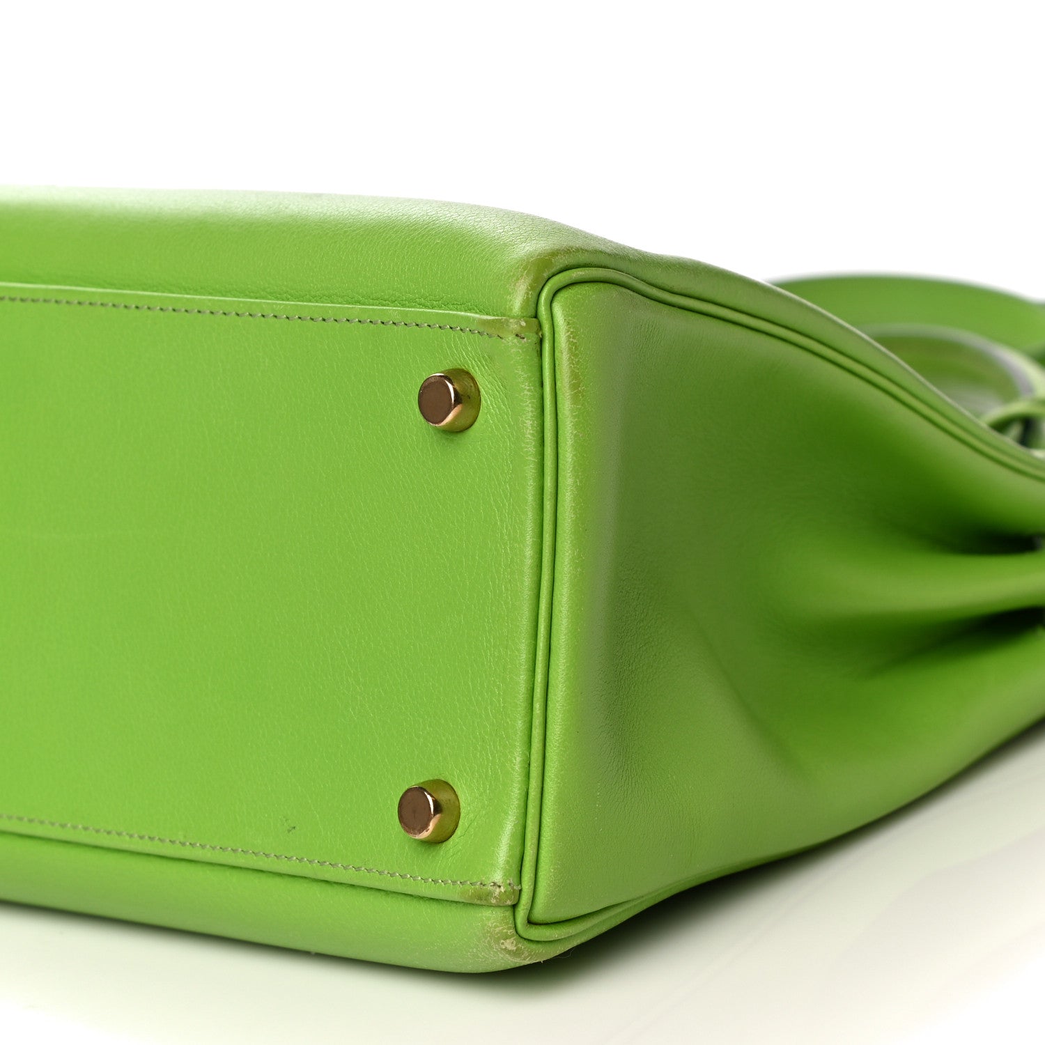 Hermes Veau Gulliver Kelly Retourne 32 Vert Cru 11 of 25